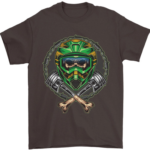 Motocross skull dirt bike - dirt,