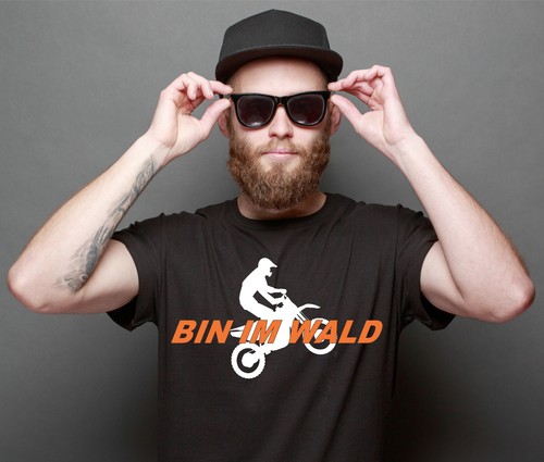 Shirt spruch bin wald - spruch,