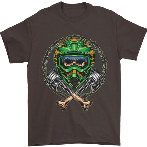 Motocross skull dirt bike - motocross,