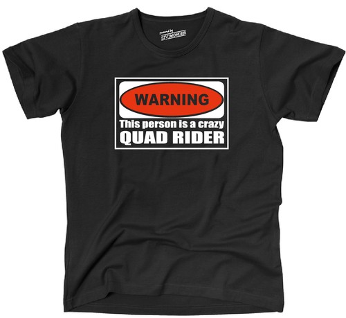Warning quad rider atv - quad,