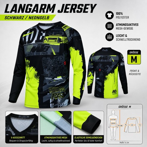 Mtb motocross langarm - mtb, jersey