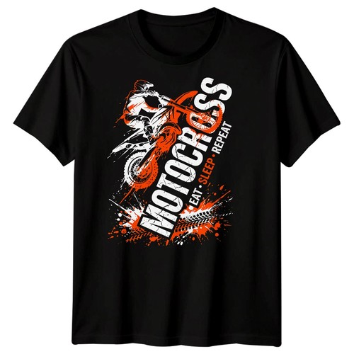 Eat sleep motocross repeat - eat,
